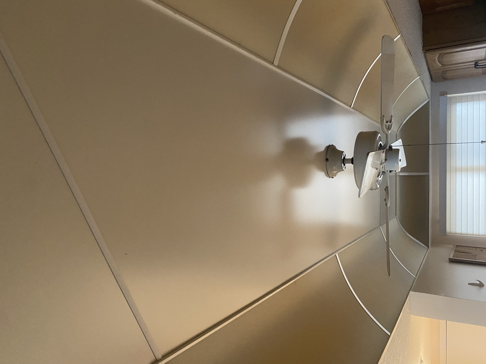 Original kitchen ceiling before repair and finish painting
